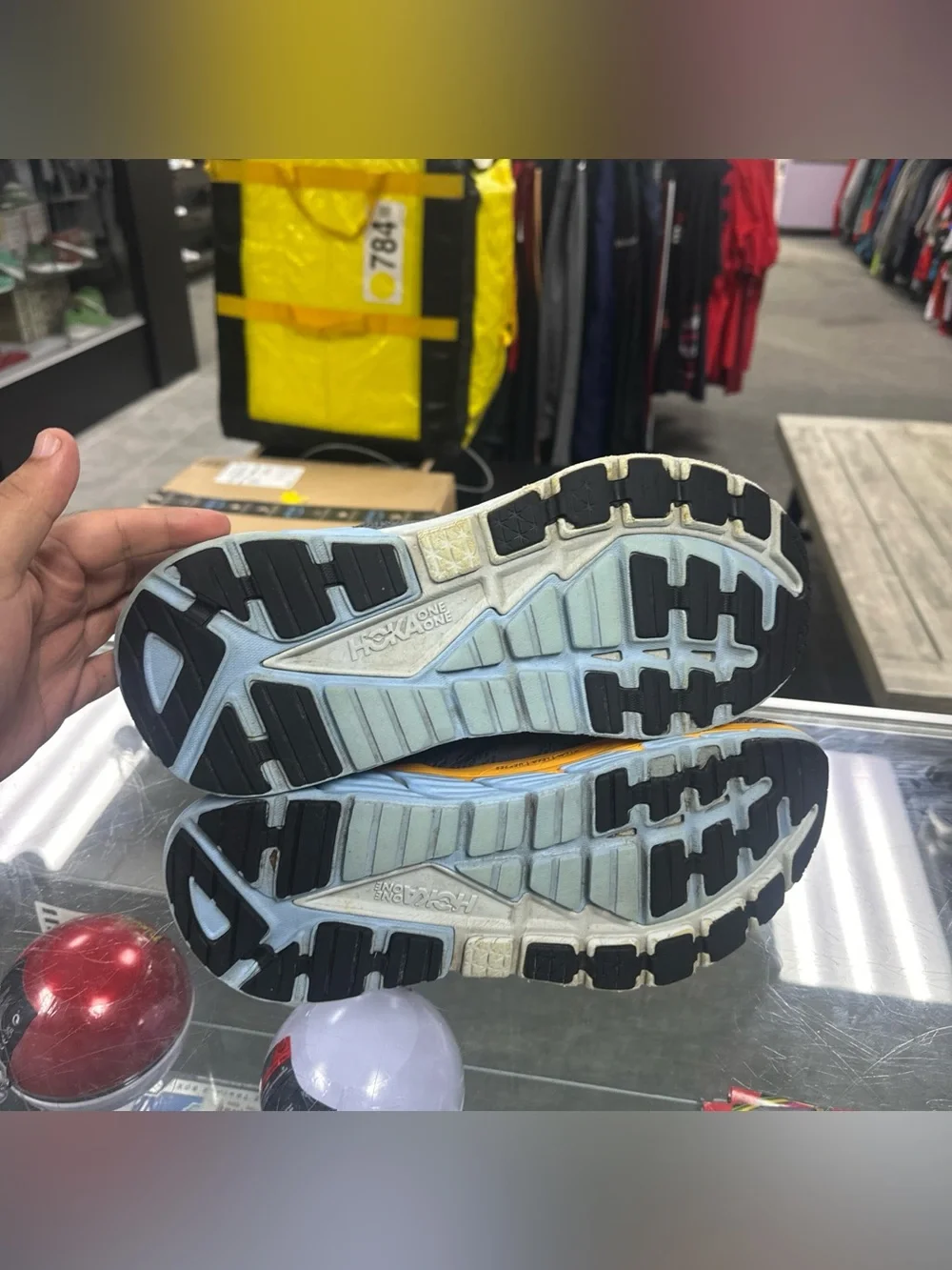 Size 13D - Hoka One One Gaviota 4 Gray Running Training Shoes Athletic Outdoors